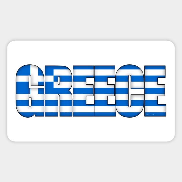 Greece Sticker by SeattleDesignCompany